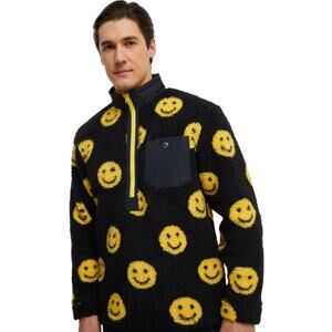 Airblaster Men's Landform Series Smiley Face Sherpa Pullover Small